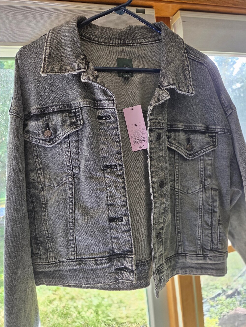 wild fable Gray Washed Denim Jacket